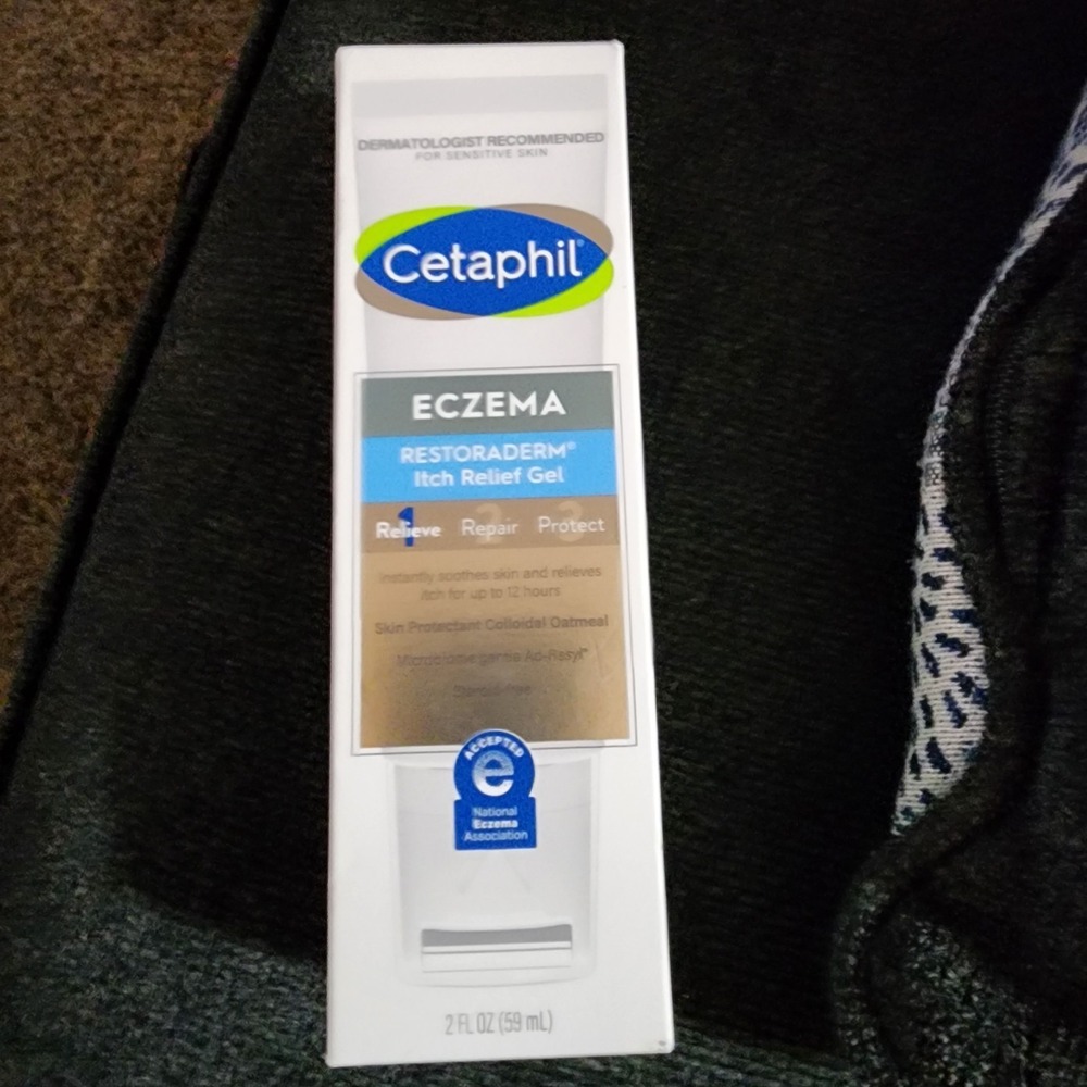 Cetaphil Eczema Restoraderm Itch‎ Relief Gel Cooling Treatment Soothing 2 Oz New